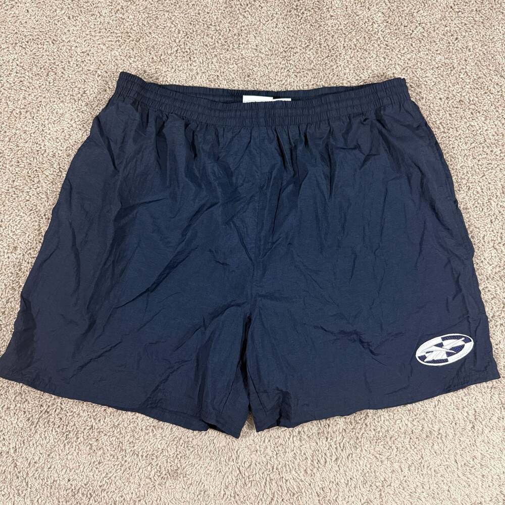 Vintage Reebok Swim Trunks Shorts Mens XXL Navy Blue Mesh Lined Y2K